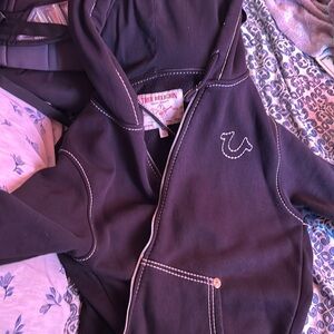 True religion Buddha zip up size large